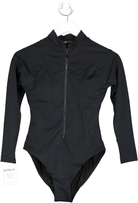 Saude Istanbul Black Negroni Surf Swimsuit With Zipper UK 10