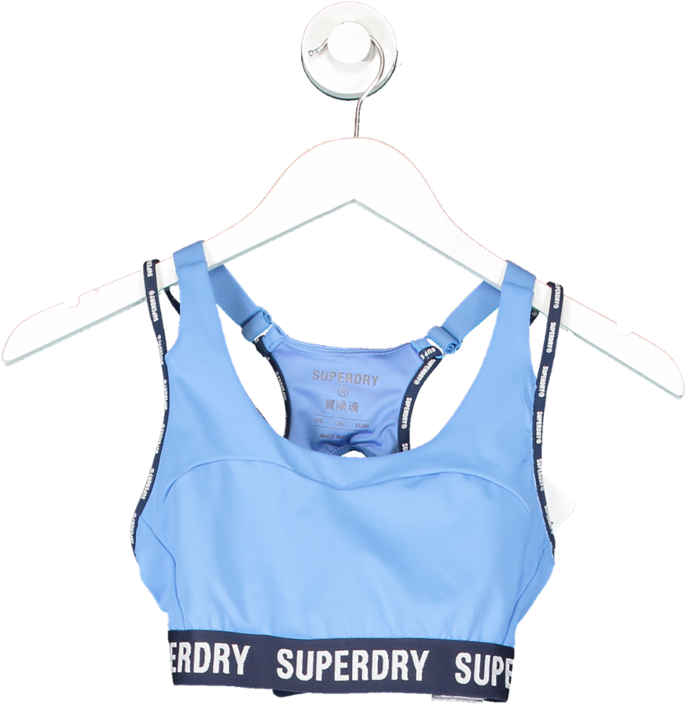 Superdry Blue Running Sports Bra UK 8