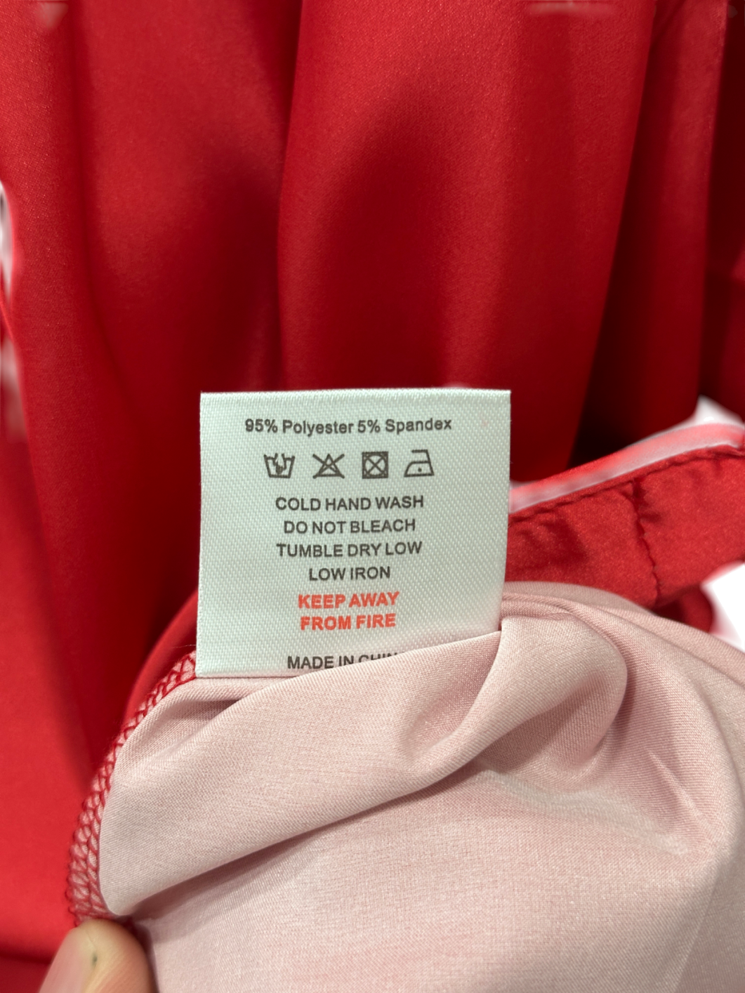 The NAP Co. Red Satin Pyjama Set UK M