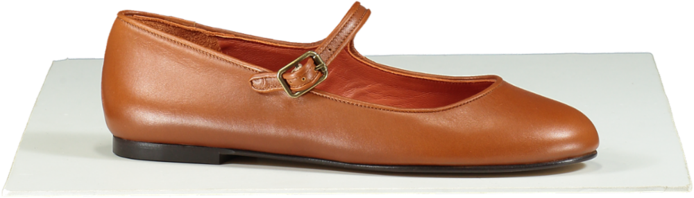 Penelope Chilvers Brown Mary Jane Flats UK 6 EU 39