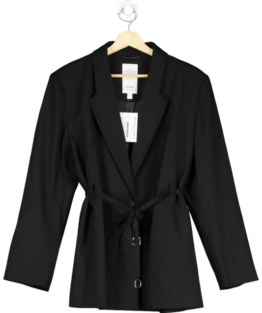 Fabrique Black Carol Belted Blazer UK S