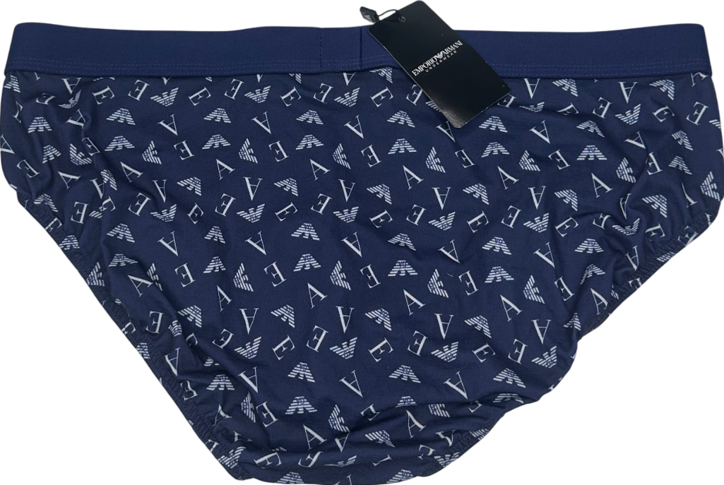 Emporio Armani Blue Single Pack Briefs UK XL