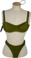 Monday Swimwear Green Morocco Bikini Set UK S
