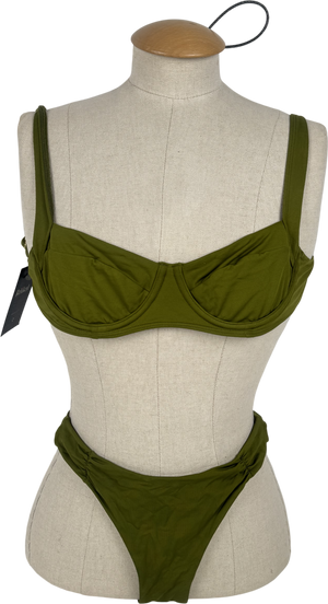 Monday Swimwear Green Morocco Bikini Set UK S