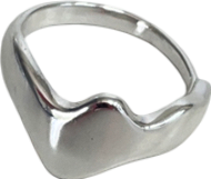 pilgrim Metallic Silver Ring - Size N