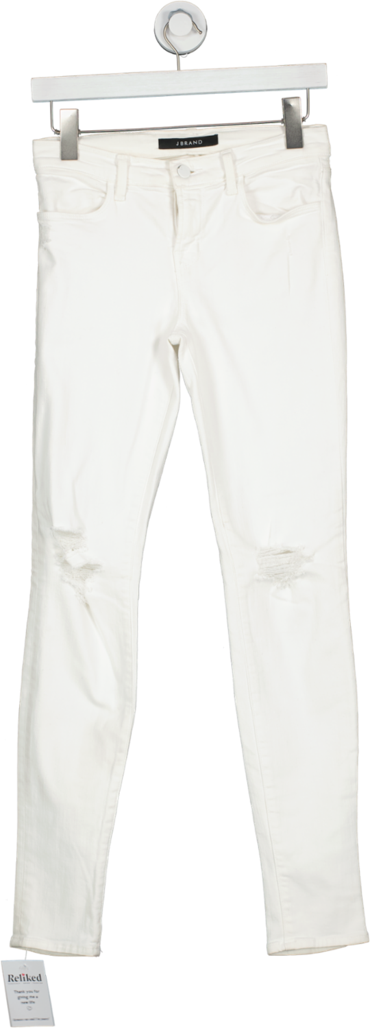 J Brand White Super Skinny Jeans W26