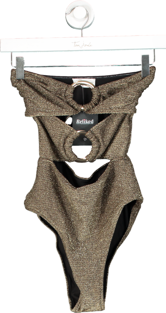 Alexandra Miro Anya Swimsuit - Dark Metallic UK 10