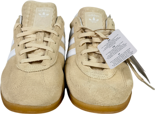 ADIDAS Cream Gazelle Indoor Suede Trainers UK 10 EU 44