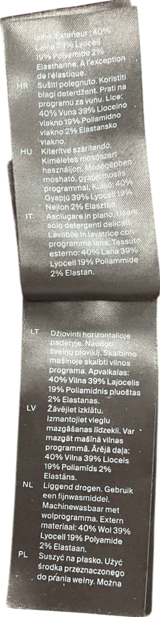 cos Purple Milano-knit Trousers UK XS