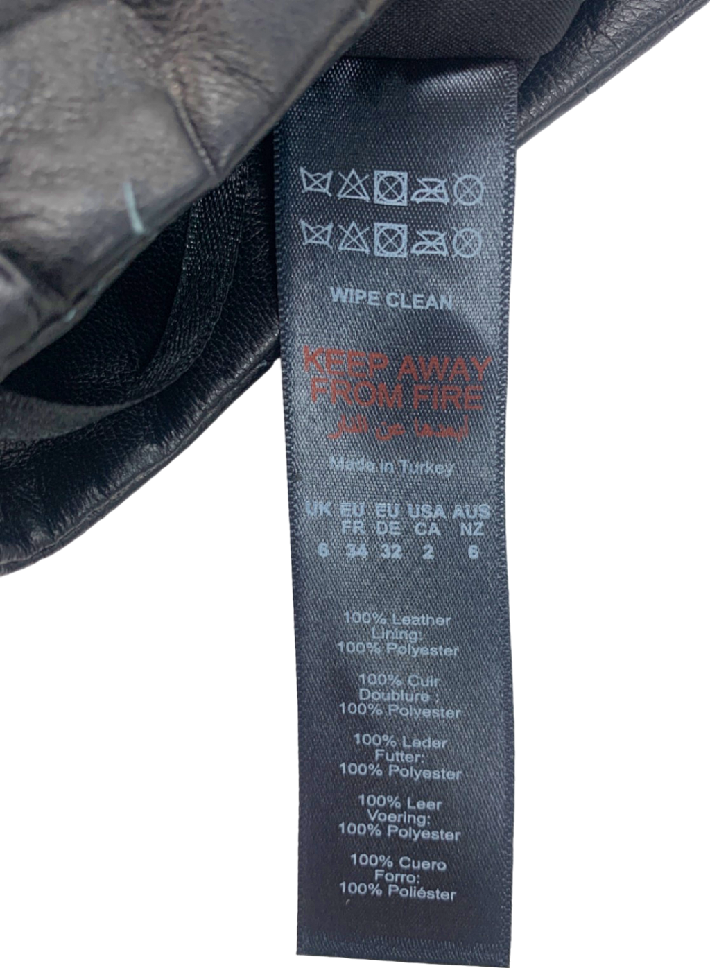 Karen Millen Black Leather Midi Skirt with Pleats UK 6