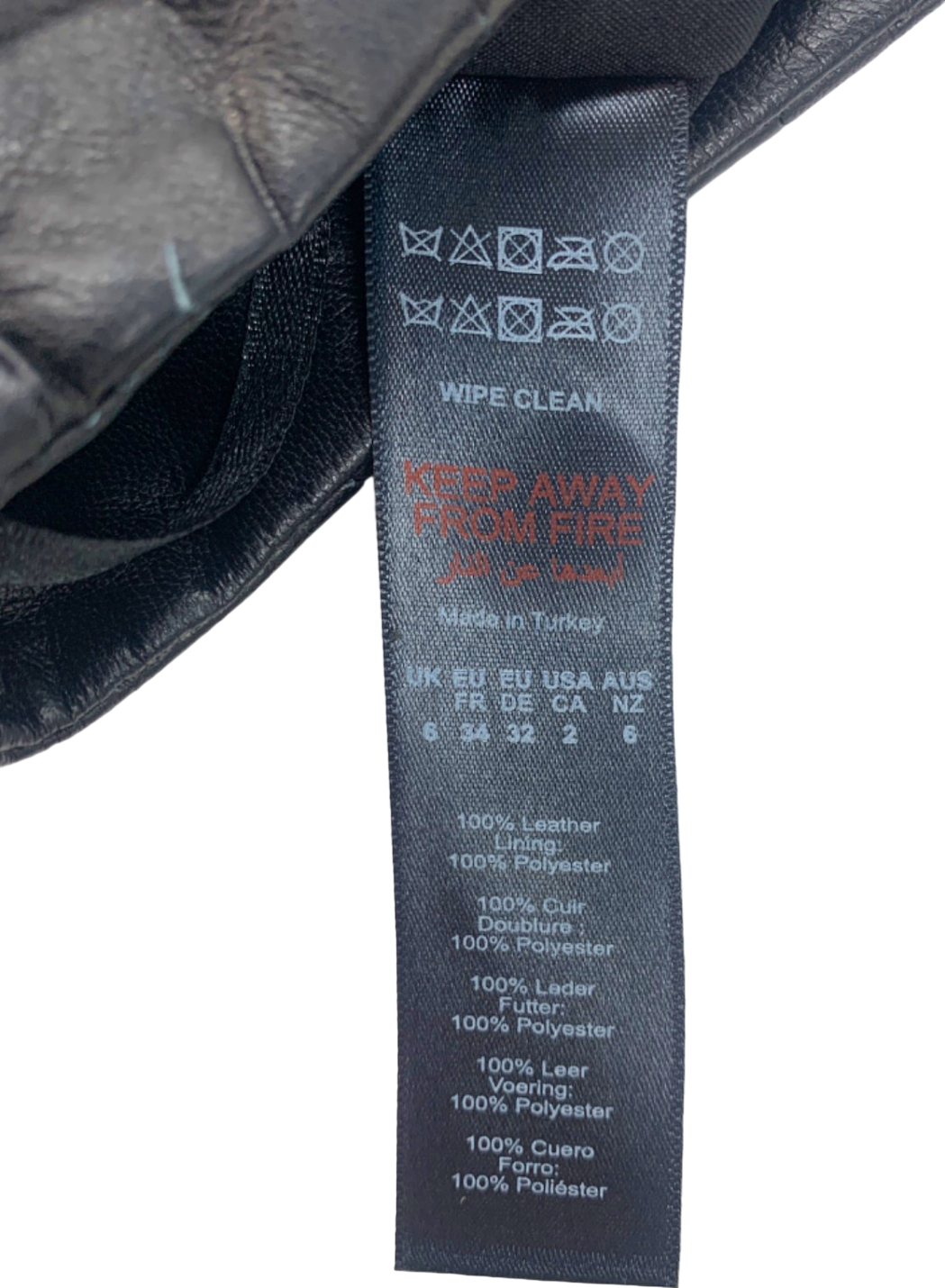 Karen Millen Black Leather Midi Skirt with Pleats UK 6