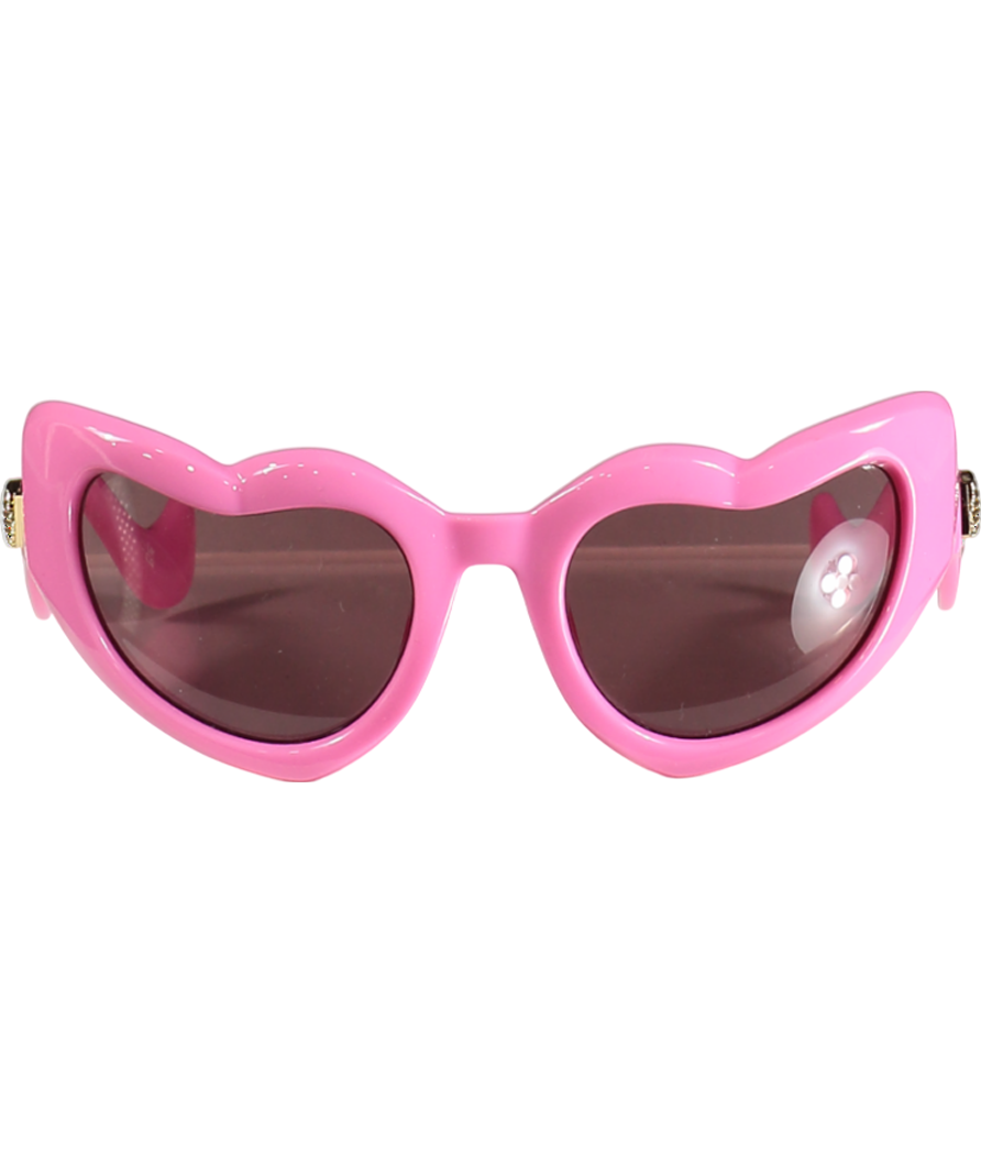 Le Specs Pink Fast Love Sunglasses One Size