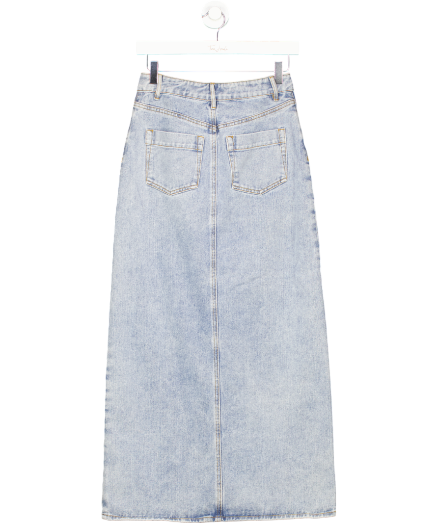Karen Millen Blue Denim Maxi Skirt UK 6