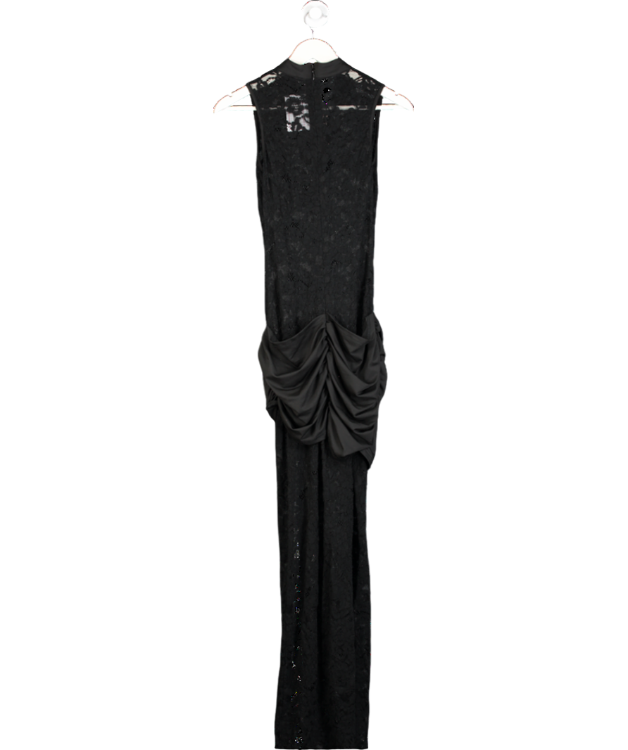 MURCI Black Onyx Lace Keyhole Maxi Dress UK 12