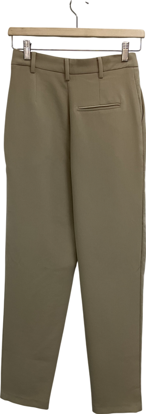 Warehouse Beige Tailored Tapered Trouser UK 6