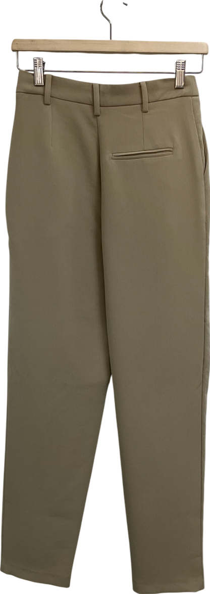 Warehouse Beige Tailored Tapered Trouser UK 6