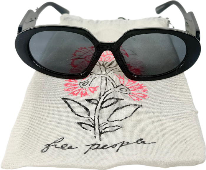 Free People Black Alta Sunglasses One Size