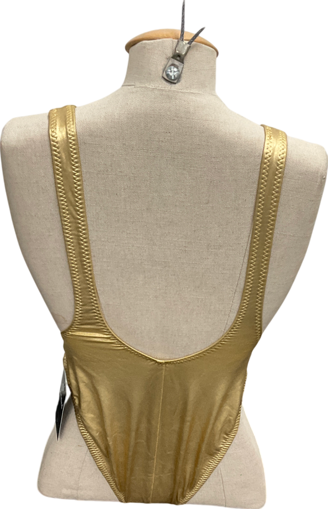 Norma Kamali Metallic Marissa Swimsuit UK S