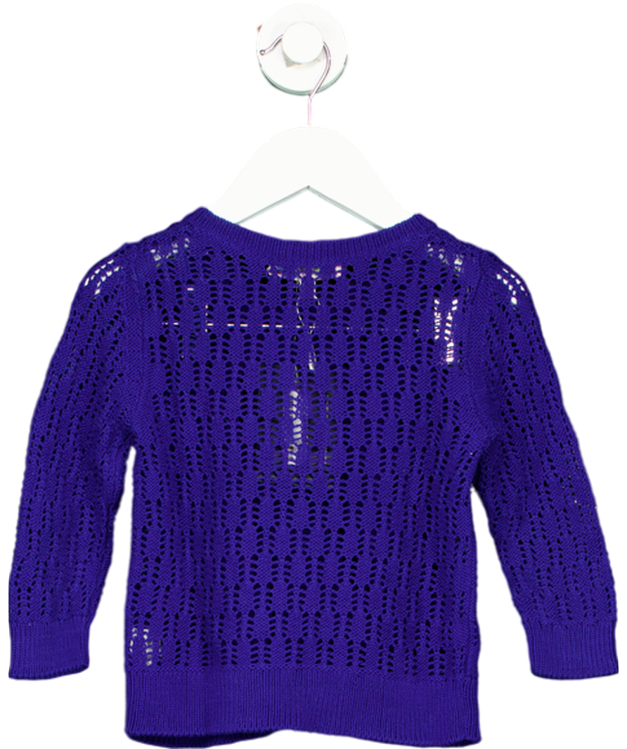 Bonpoint Blue Cotton Cardigan 4 Years