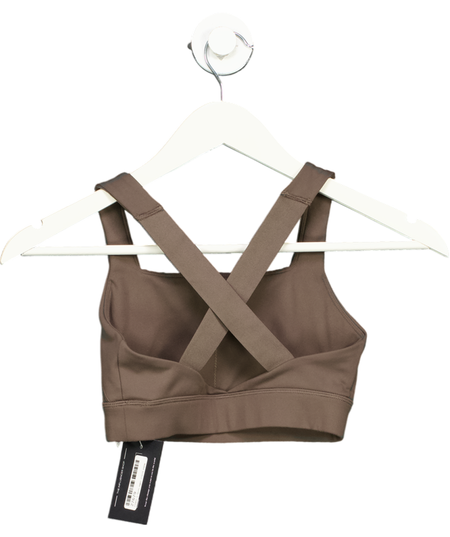Oner Active Brown Timeless Wide Strap Sports Bra UK XS