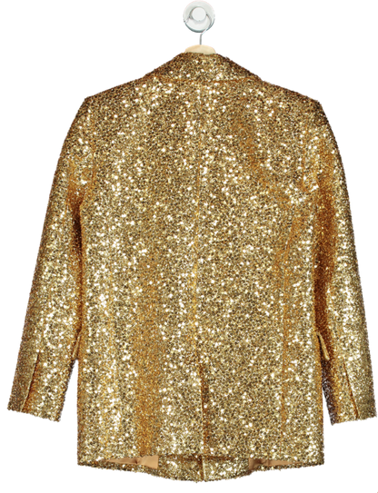 Rasario Gold Sequin Blazer UK 8