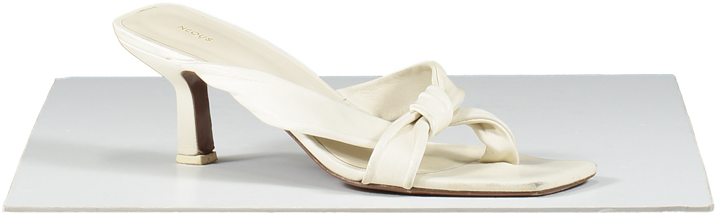 Neous Cream Dofida Knotted Leather Mules UK 7 EU 40 👠