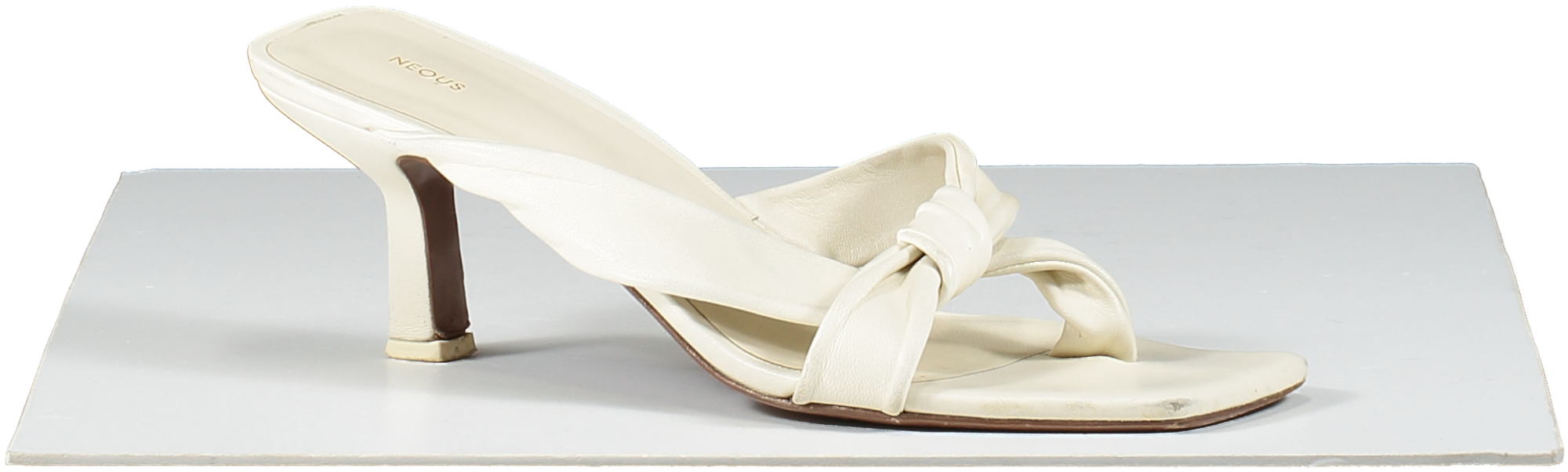 Neous Cream Dofida Knotted Leather Mules UK 7 EU 40 👠