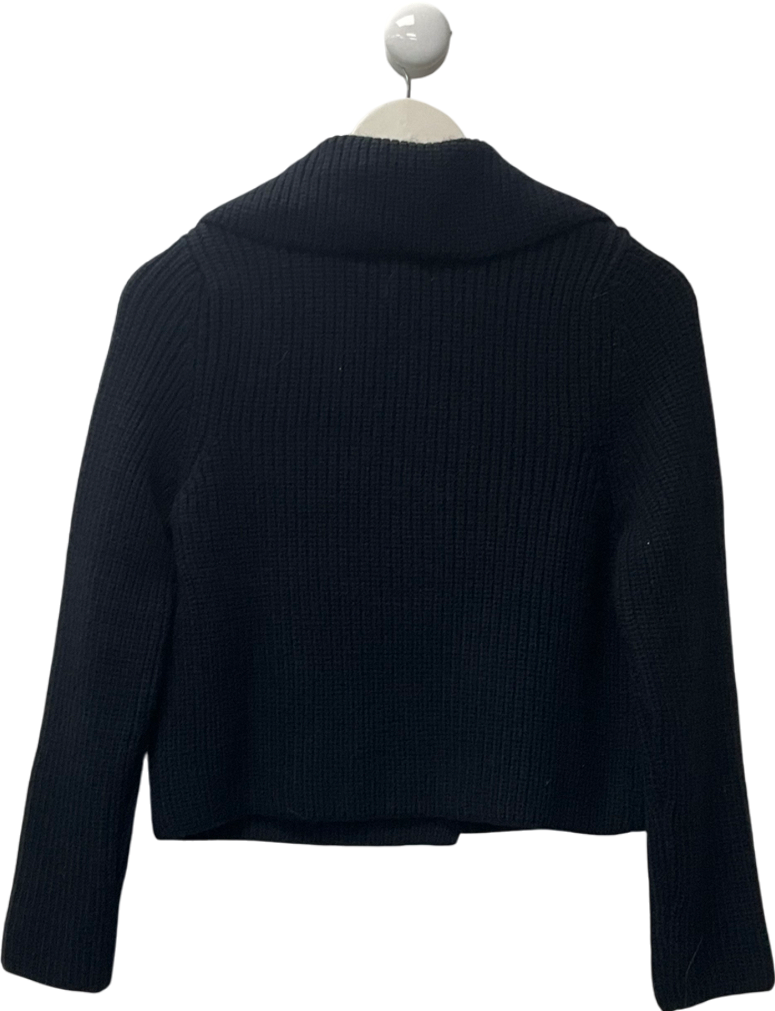 River Island Blue Navy Double Breasted Cardigan UK XS