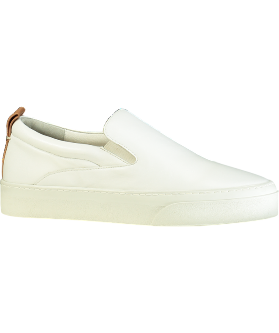 Whistles White Leather Kinsley Slip On Trainers UK 6 EU 39 👠