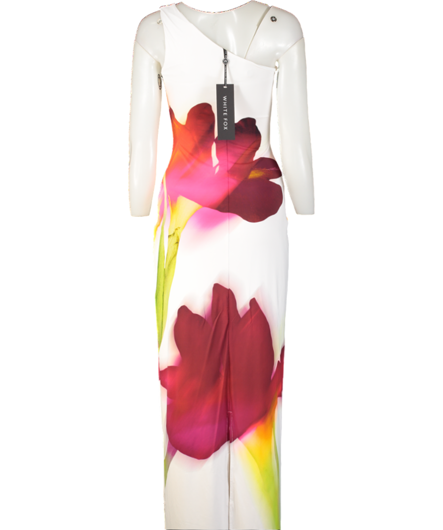 White Fox White Skyline Vanilla Blossom Maxi Dress UK S