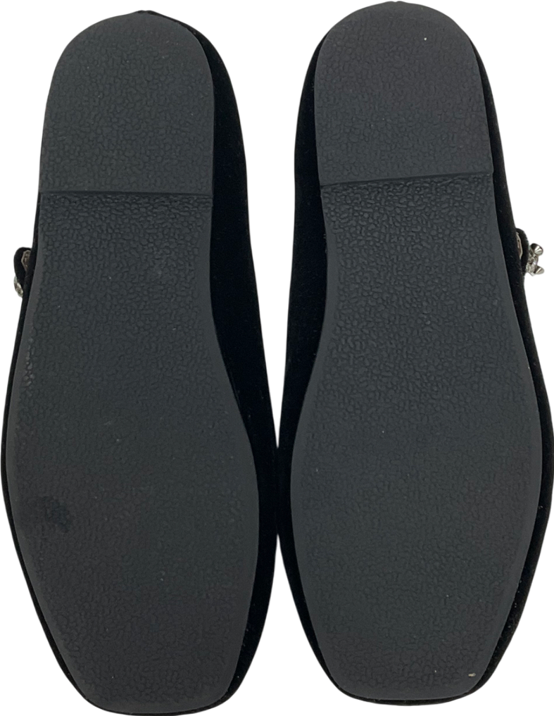 Age of Innocence Black Velvet Pumps With Dimante Detail UK 12.5 EU 31 👼