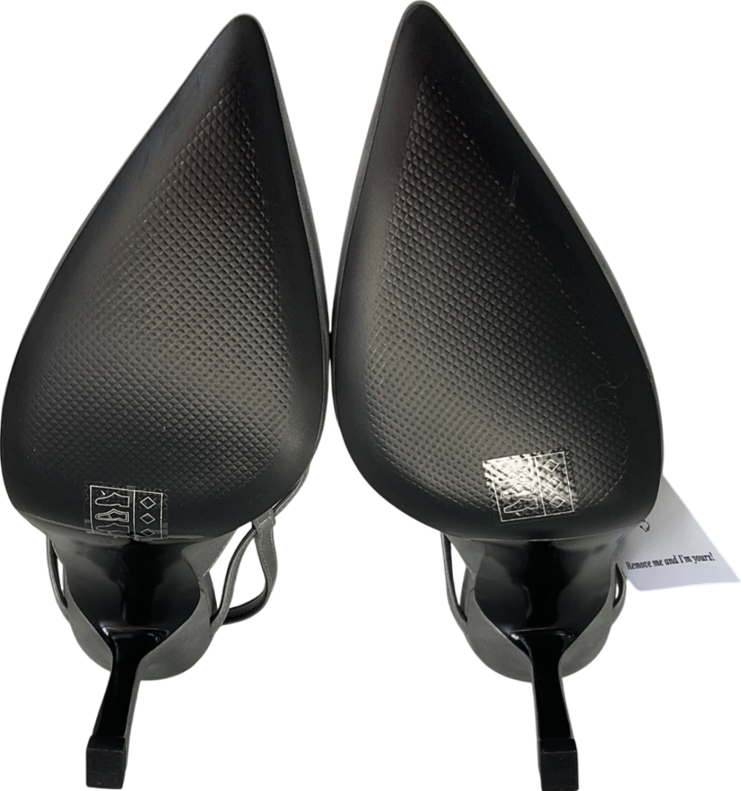 Charles & Keith Metallic Cut-out Pointed-toe Slingback Pumps UK 5 EU 38 👠