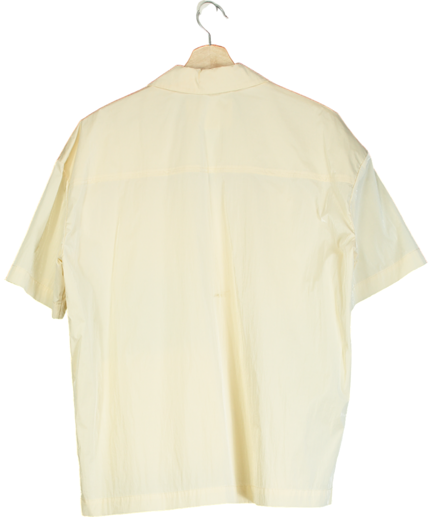 Remain Birger Christensen Cream Liane Short Sleeve Shirt UK M