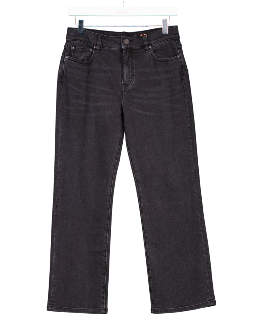 purple Black Slim Mid Rise Slight Crop UK W26