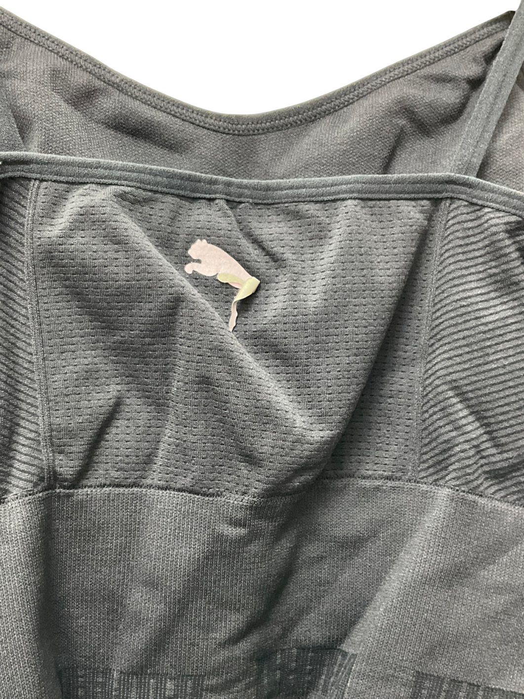 Puma Black Sport Crop Top UK S