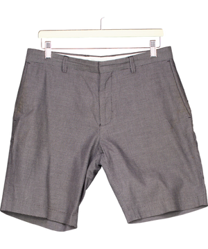 REISS Black And White Adjuster Shorts W32