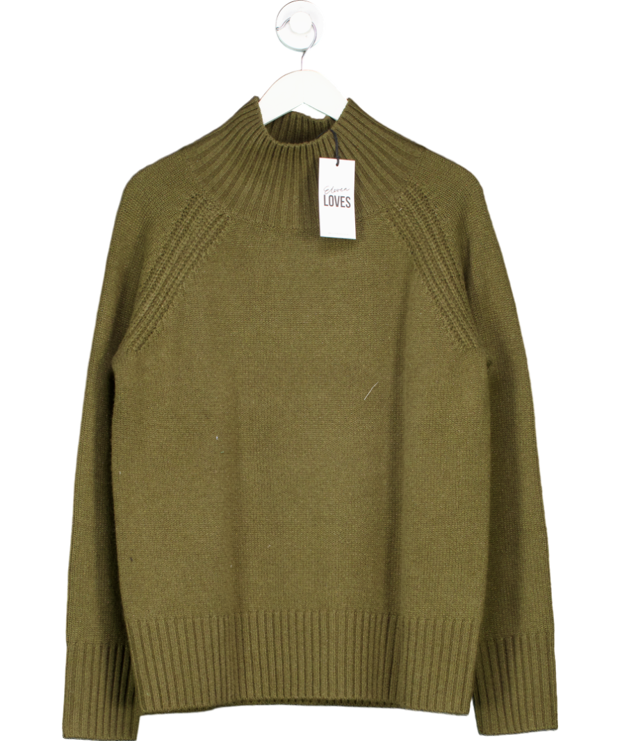 Eleven Loves Green Bea Sparkle Turtle Neck Jumper UK M