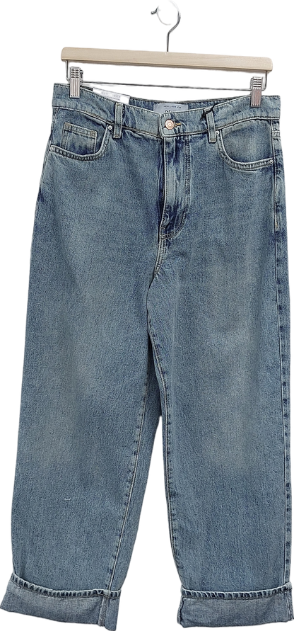 New Look Blue Honey Skater Turn Up Jean UK 10