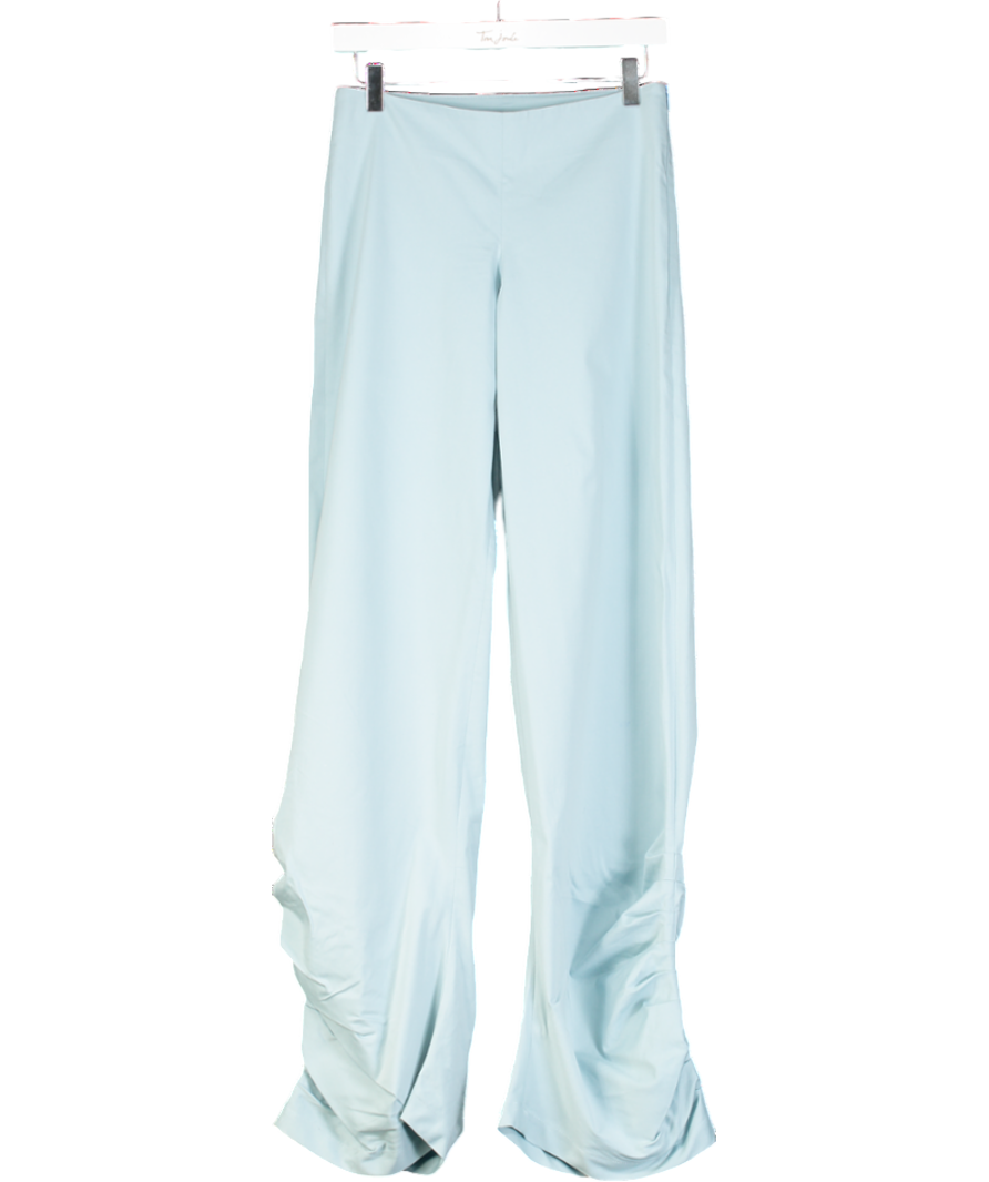 Blue Ruched Trousers UK S