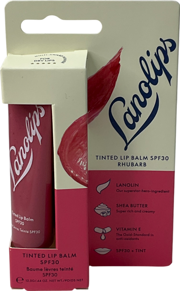 lanolips Tinted Spf30 Balm Rhubarb 12.5g