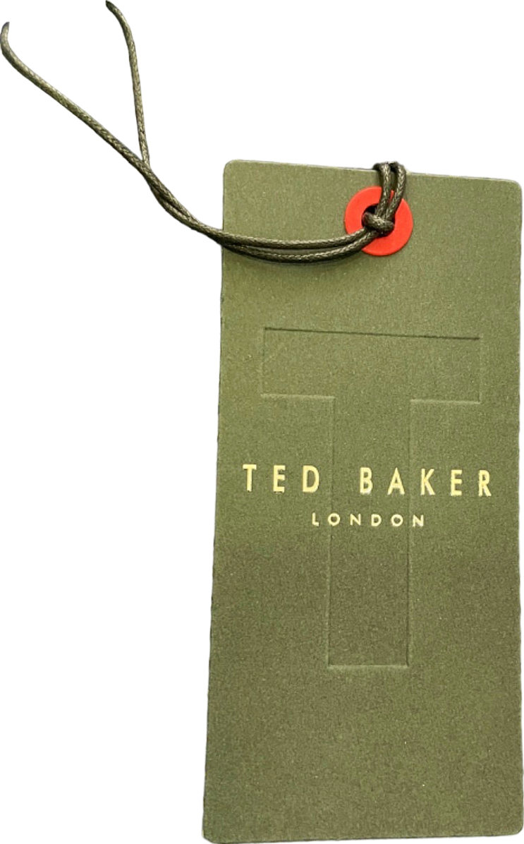 Ted Baker Bouley Navy Circle Pattern Slim Fit Shirt Neck 17.5"