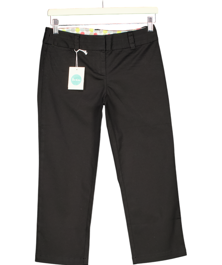 Boden Black Petite Slim Leg cigarette Trouser UK 6