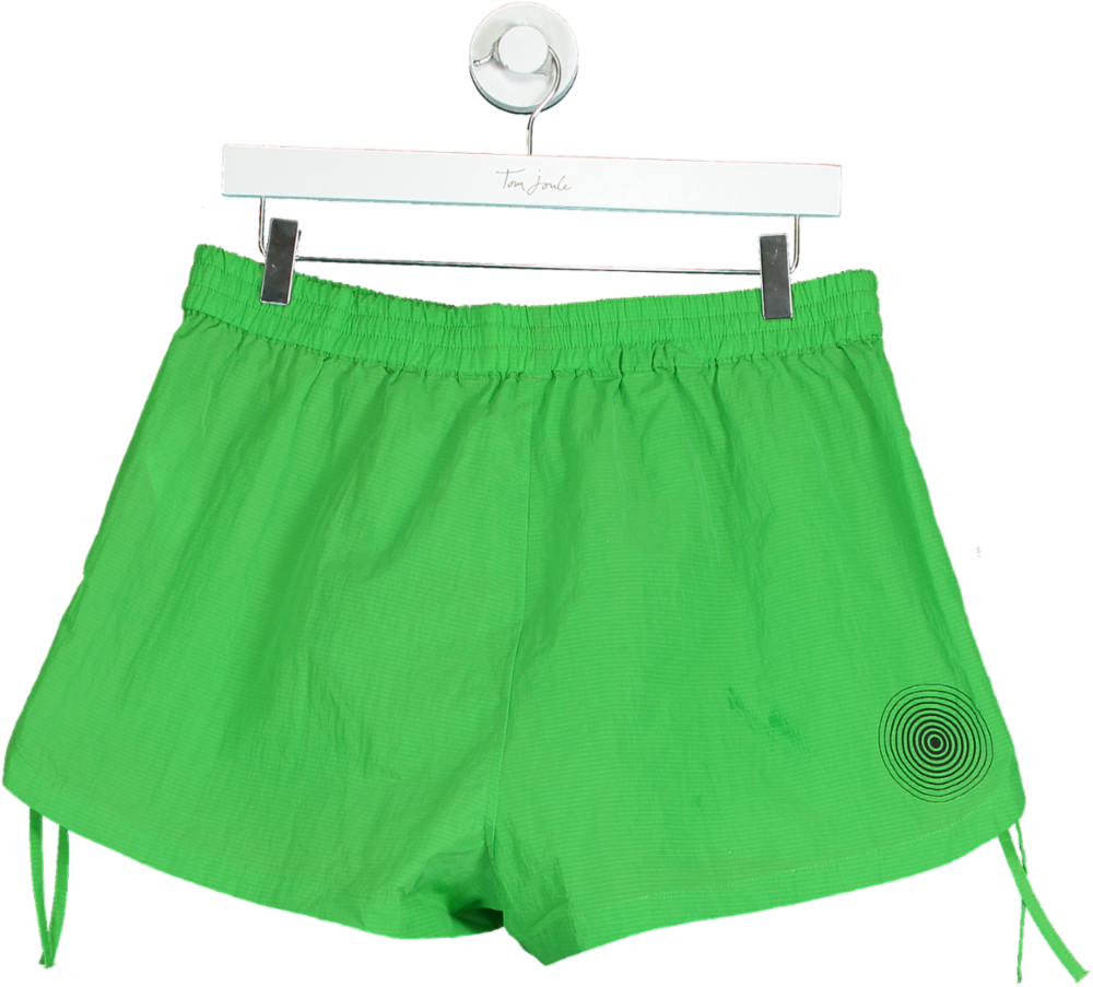 Ganni Green Recycled Polyamide Shorts UK XL