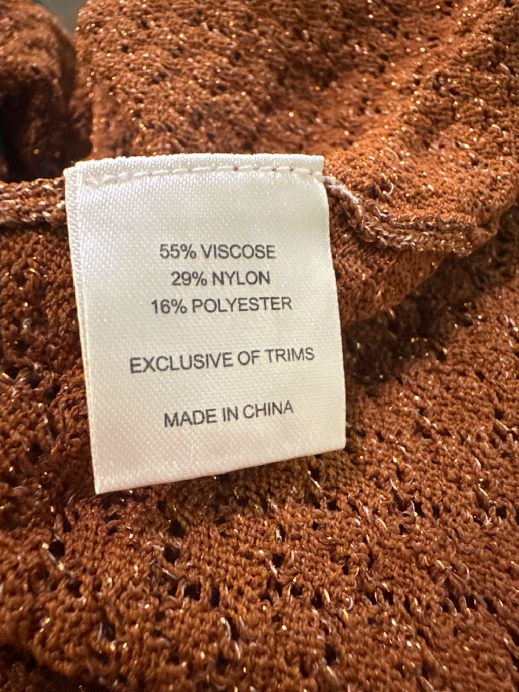 Monday Brown Textured Knit Skirt US S