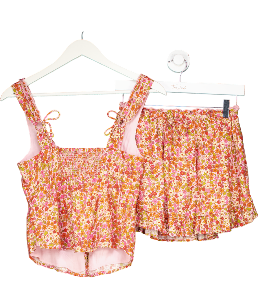 Free People Pink Ellia Spring Blossom Top And Skort Co-ord UK XS