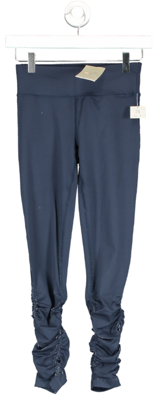 SWEATY BETTY Navy Blue 7/8 All Day Leggings UK XXS