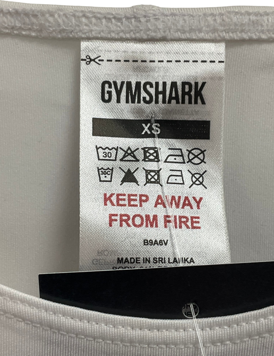 gymshark White Running T-shirt UK XS