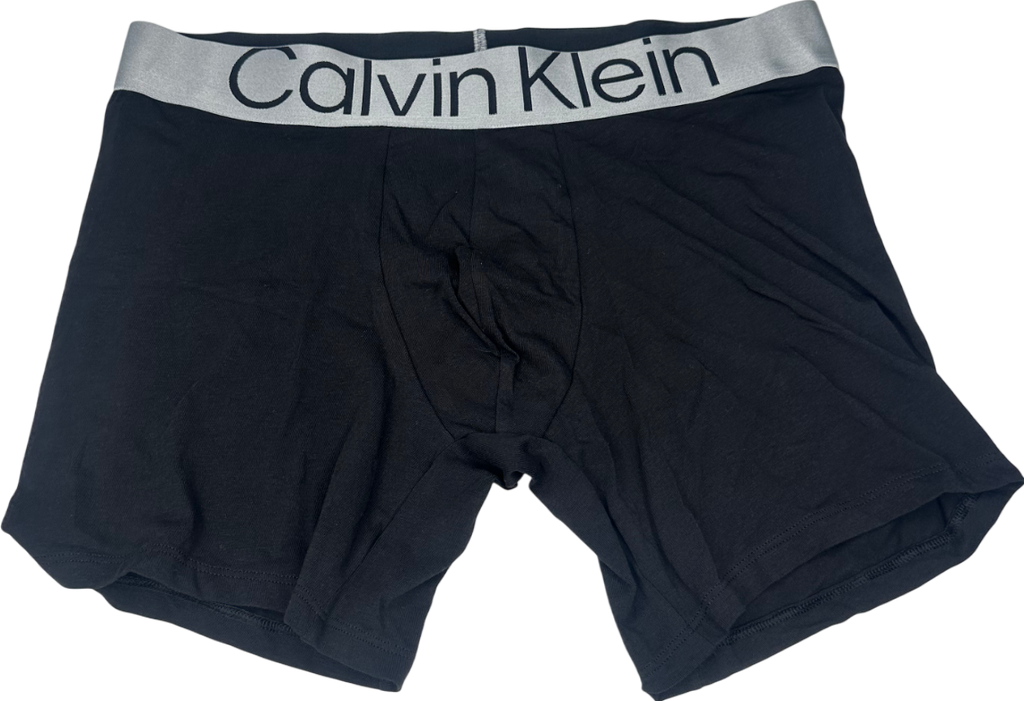 Calvin Klein Black Boxer Briefs - Steel Micro UK L