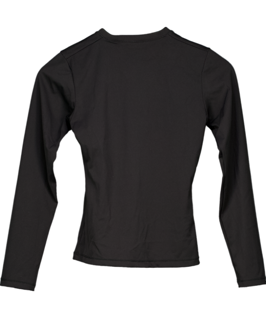 Sisters & Seekers Black Active Long Sleeve Top In Jet UK S