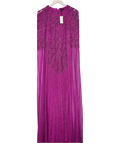 Karen Millen Purple Premium Embellished Caped Maxi Dress UK 6